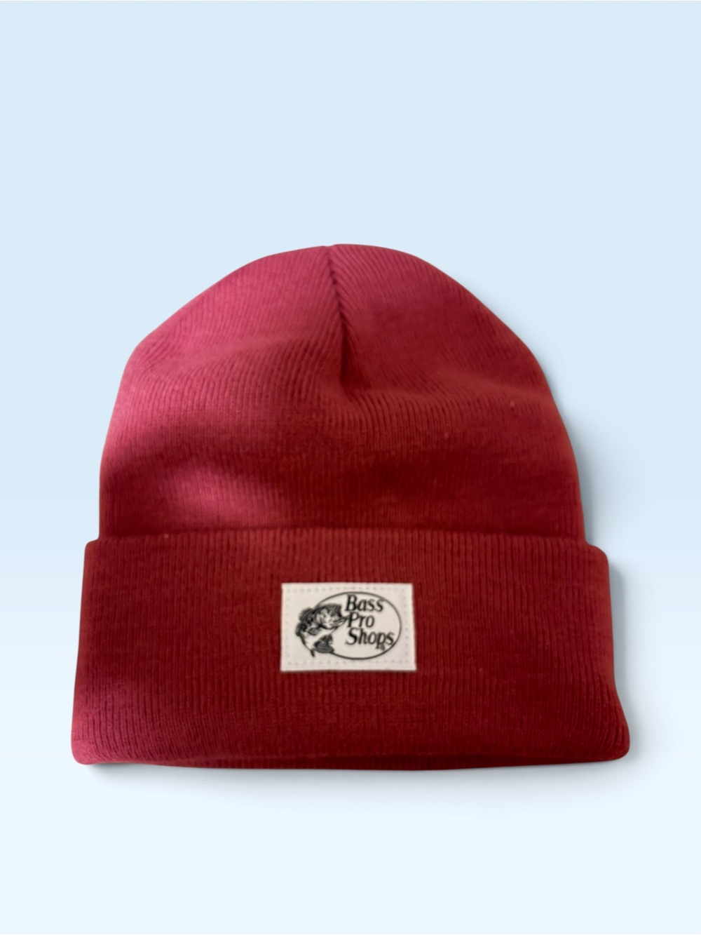 Bass Pro Shops Men's Maroon Knit Cuffed Beanie